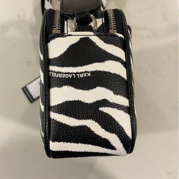 NWT - Karl Lagerfeld Maybelle Bag - Zebra Print - Picture 7 of 9